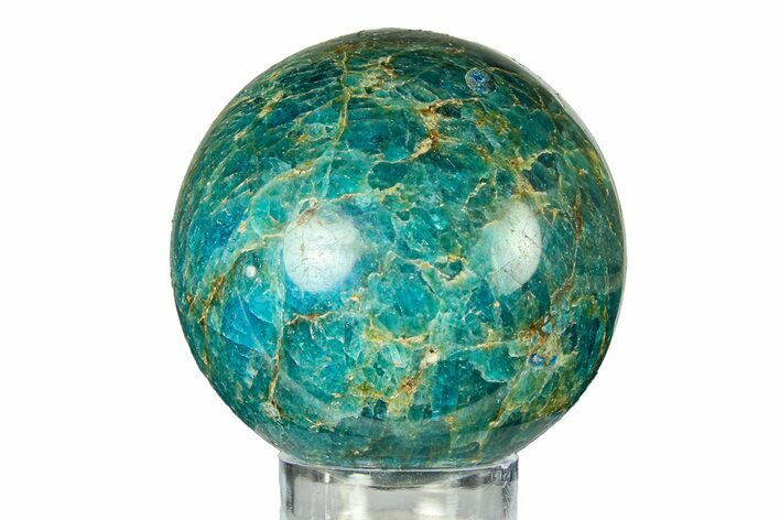 Bright Blue Apatite Sphere - Madagascar #293555